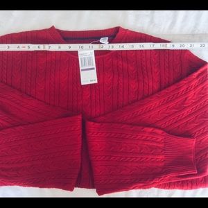 NWT Men’s  Alex Cannon 100% cotton RED Crewneck XXL